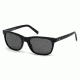 Mont Blanc MB507S Sunglasses - Shiny Black Frame Color, Smoke Lens Color