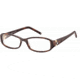 Montblanc MB0343 Eyeglass Frames - Dark Havana Frame Color
