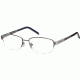 Montblanc MB0346 Eyeglasses Frames - Shiny Gun Metal Frame Color