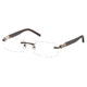 Montblanc MB0382 Eyeglass Frames - Matte Dark Brown Frame Color