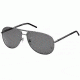 Montblanc MB361S Sunglasses - Shiny Dark Ruthenium Frame Color, Smoke Lens Color