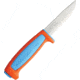 Morakniv Basic 546 Blue/Orange Knife, 8in Overall, 3.5in Mirror Carbon Steel Blade, Blue/Orange Synthetic Handle, Blue Synthetic Sheath, M-13202
