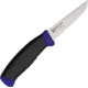Mora Craftline Flex Knife Fixed Blade Knife, 3.375in, Black, Rubber Handle FT10890