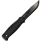 Morakniv Garberg Fixed Blade Knife w/Survival Kit 4.25 in, Stainless Steel Black DLC, Drop Point Blade, Black Polyer Handle, M13915