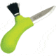 Morakniv Mushroom Knife Lime Knife, Mushroom Knife, 5.75in Overall, 2.5in Satin SS Blunt Tip Blade, Green Polypropylene Handle, Handle w/ Horse Hair Brush, Black Plastic Sheath, M-10691-LIME