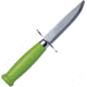 Mora Scout 39 Green Fixed Blade Knife, 3.25in, Stainless Steel, Standard Edge, Mirror Polish FT01363