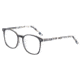 Morgan 201123 Progressive Prescription Eyeglasses, Black On Black/White Grey Confetti Frame, 201123-4435PR