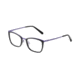 Morgan 202007 Single Vision Prescription Eyeglasses, Black/Violet Frame, 202007-8840SV