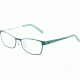 Morgan 203157 Single Vision Prescription Eyeglasses, Petrol White Frame, 203157-539SV