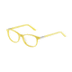 Morgan 201060 Single Vision Prescription Eyeglasses - Yellow Frame and Clear Lens 201060-6550SV