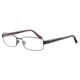 Morgan 203120 Single Vision Prescription Eyeglasses - Red Frame and Clear Lens 203120-424SV
