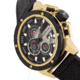 Morphic M81 Series Chronograph Leather-Band Watch w/Date, Black/Gold - Mens, MPH8103