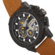 Morphic M81 Series Chronograph Leather-Band Watch w/Date, Camel/Black - Mens, MPH8106