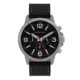 Morphic M86 Series Chronograph Leather-Band Watch, Silver/Black, One Size, MPH8602
