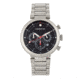 Morphic M87 Series Chronograph Bracelet Watch w/Date, Silver/Black, One Size, MPH8702