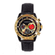 Morphic M88 Series Chronograph Leather-Band Watch w/Date, Black/Gold, One Size, MPH8805