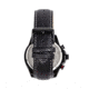 Morphic M88 Series Chronograph Leather-Band Watch w/Date, Black/Silver, One Size, MPH8804