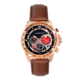 Morphic M88 Series Chronograph Leather-Band Watch w/Date, Brown/Rose Gold, One Size, MPH8803