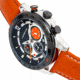 Morphic M88 Series Chronograph Leather-Band Watch w/Date, Camel/Black, One Size, MPH8801