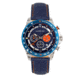 Morphic M88 Series Chronograph Leather-Band Watch w/Date, Navy/Blue, One Size, MPH8802
