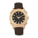 Morphic M68 Series Leather-Band Watch w/ Date, Rose Gold/Brown, MPH6804