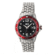 MOS PB106 St. Petersburg Mens Watch, Silver, 44mm, Red Dial, Black Face MOSPB106