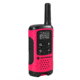 Motorola T107 Alkaline 2 Way Radio, Pack of 2, Neon Pink, T107