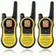 Motorola Talkabout 23 Mile Two Way Radio Yellow Triple Pack Mh230tpr