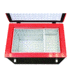 Mr. Heater Fridge/Freezer 63 Quart, Silver &amp; Red F235769