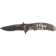 Mtech Camo Black Finish Knife, 4.5in. Closed MT376