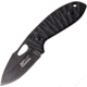 Mtech Evolution Knife, 6in Overall, 2.5in Black Stonewash 8Cr13Mov SS Drop Point, Black Textured G10 Handle, Thumb Pull, Black Kydex Sheath, MTE-FIX001-BK