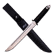 Mtech Fixed Blade, 16.5in, Stainless Steel Blade, Black Ribbon Pattern Rubber Handle MX-8130