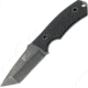 Mtech Fixed Blade Knife, 3.75in, Tanto, Stonewash, Black, G10 Handle MTX8106