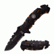 Mtech Folding Blade, 3.8in, Stainless Steel Blade, Nylon W/Glass Fiber/Black W/Anodized Tan Liner Handle M-A1049BKT