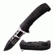Mtech Folding Blade, 4.5in, Stainless Steel Blade, Black Aluminum Handle MT-A897BK