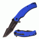 Mtech Folding Blade, 4in, 7CR17 Steel Blade, Navy Blue Cnc Milled G10 Handle M-A1046BL