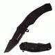 Mtech Folding Blade, 4in, Stainless Steel Blade, Black Cnc Milled G10 Handle M-A1046BK