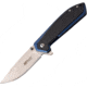 Mtech Framelock Blue Folding Knife, 3.25in Satin 3Cr13 SS Drop Point, Blue Tini Finish SS Handle With Black G10 Onlay, Thumb Stud, Pocket Clip, MT-1068BL