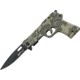 Mtech Gun Shaped Folder Knife, 4.5in. Closed MT771DG