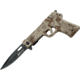 Mtech Gun Shaped Folder Knife, 4.5in. Closed MT771DM