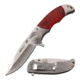 Mtech USA MT-A1029RD 3CR13 Steel Blade Stainless Steel Handle Folding Knife MT-A1029RD