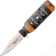 Mtech Whiskey Linerlock A/O Folding Knife, 2.5 satin finish stainless tanto blade, ABS handle, MT-A1190W