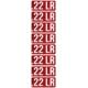 Mtm Ammo Caliber Labels .22lr 8-pack