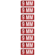 Mtm Ammo Caliber Labels 9mm 8-pack
