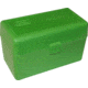 MTM Case-Gard 50 Flip Top Rifle Ammo Box for Large Magnum Calibers Green
