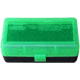 MTM Case-Gard 50 Flip Top Rifle Ammo Box For WSSM And .500 S&amp;W Mech Hinge, Clear Green/Black