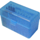 MTM Case-Gard 50 Round Flip-Top Ammo Box, .270 Win/.30-06/.25-06, Clear Blue, RL-50-24