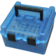 MTM Deluxe Ammo Box 100 Round Handle, WSM WSSM Ultra Mag, Clear/Blue, R-100-MAG-24