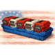 MTM Limited Edition 1776 5-can Ammo Crate Mini, Red/White, AC5C-1776