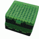 MTM P-100 Fliptop Box .380/9mm Luger Clear Green/Black